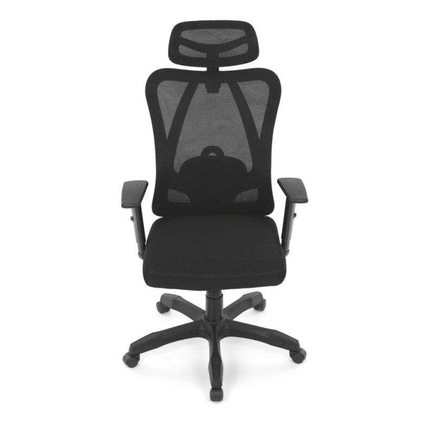 Kancelářská židle, synchronní mechanismus, černá síťovina, KA-R215 BK
