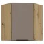 Horní rohová skříňka, sandgrau/dub artisan, FRISBO 60x60 GN-72 1F