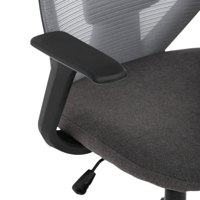 Kancelářská židle, houpací mechanismus, šedá síťovina, KA-V3149 GREY