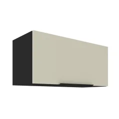 Horní skříňka ARAKA 80 GU-36 1F, kašmír/černá (80 x 36) cm