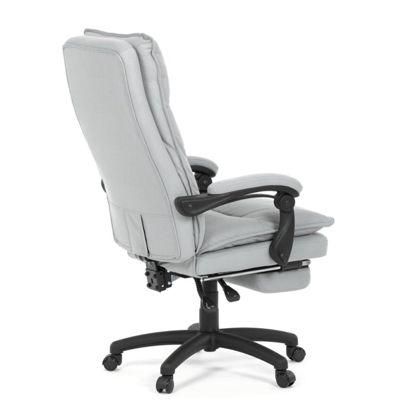 Kancelářské křeslo, synchronní mechanismus, stříbrná látka, KA-Y350 SIL