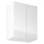 Horní skříňka AURORA G602F, bílá/bílý extra vysoký lesk (60 x 72) cm