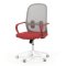 Kancelářská židle, houpací mechanismus, červená látka, KA-S425 RED