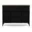 Komoda 103x30x78cm, mdf, vícebarevná, AUK-W2104 BK