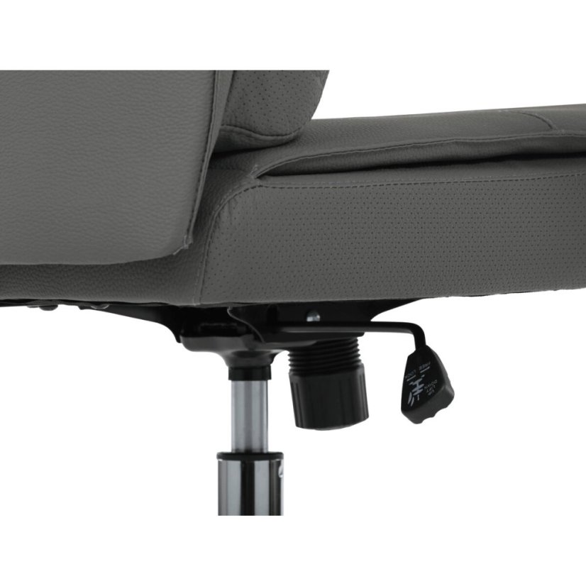 Kancelářské křeslo, houpací mechanismus, šedá ekokůže, KA-D8104 GREY