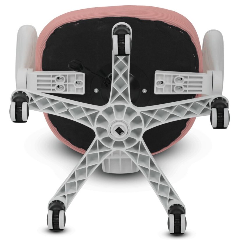 Dětská židle, výškově nastavitelná, růžová síťovina, KA-K1062 PINK