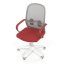 Kancelářská židle, houpací mechanismus, červená látka, KA-S425 RED