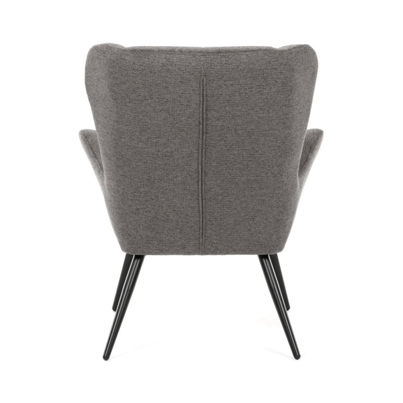 Křeslo ušák, šedá, látka, AK-H9206 GREY2
