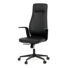 Kancelářské křeslo, synchronní mechanismus, černá ekokůže, KA-T8325 BK