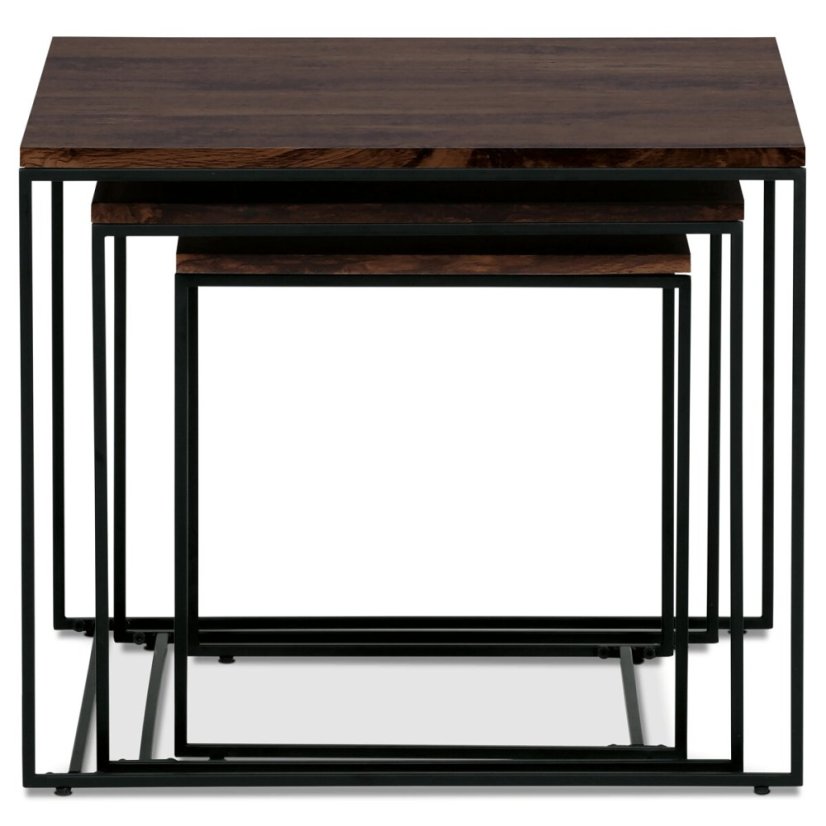 Konferenční stolek 60x60x51cm, mdf, ořech, AF-3008 WAL - Barva: Ořech#eup349255euv1