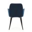 Jídelní židle, modrá, sametová látka, DCH-215 BLUE4