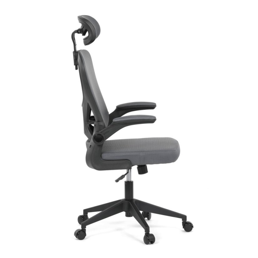 Kancelářská židle, houpací mechanismus, šedá, KA-K2021 GREY