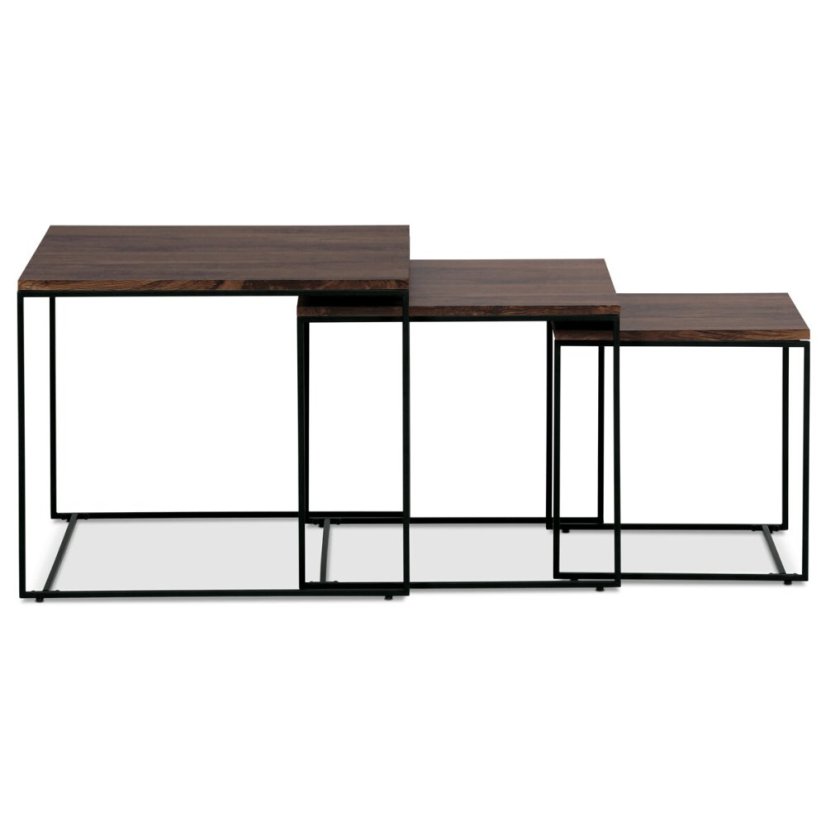 Konferenční stolek 60x60x51cm, mdf, ořech, AF-3008 WAL - Barva: Ořech#eup349255euv1