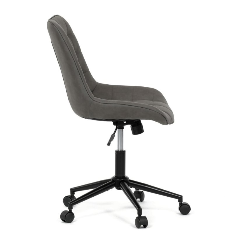 Pracovní židle, výškově nastavitelná, šedá látka, KA-V3120 GREY3