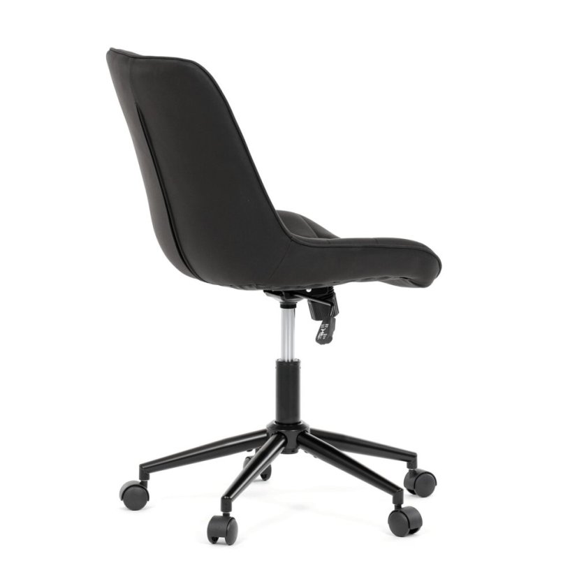 Pracovní židle, výškově nastavitelná, černá látka, KA-V3120 BK3