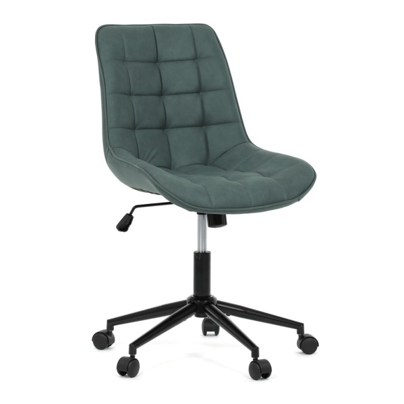 Pracovní židle, výškově nastavitelná, zelená látka, KA-V3120 GRN3
