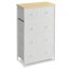 Komoda 56x30x93cm, kov, šedá, AUK-E1051 GREY - Barva: bílá#eup349564euv2
