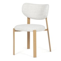 Jídelní židle, hnědá, látka, HC-L3125 OAK