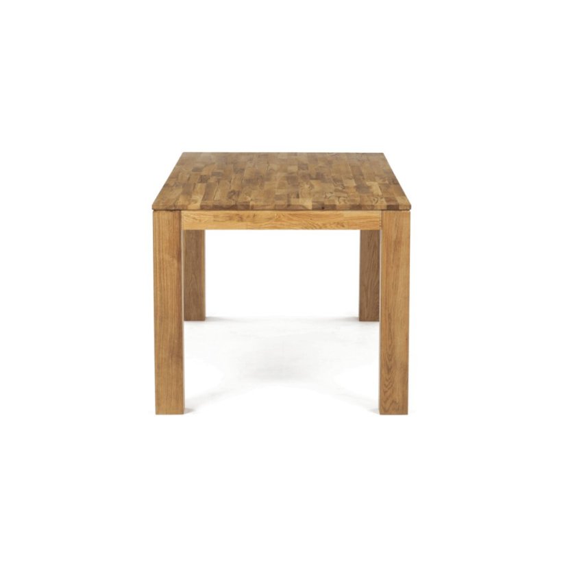 Jídelní stůl 180x90x75, masiv dub bílý, povrchová úprava olejem, nohy 10x10 cm