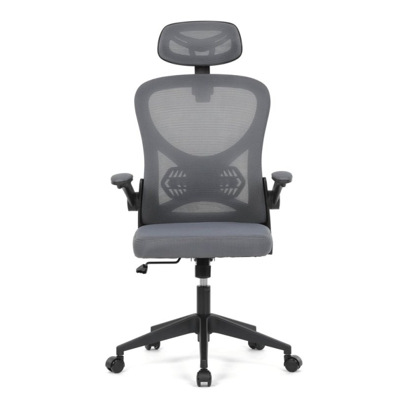 Kancelářská židle, houpací mechanismus, šedá, KA-K2021 GREY