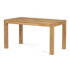 Jídelní stůl 140x80x75, masiv dub bílý, povrchová úprava olejem, nohy 8x8 cm