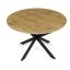 Jídelní stůl rozkládací 120-160x120 cm, melamin, dub, DT-I1120 OAK - Barva (vyberte): hnědá - Barva (vyberte): bílá#eup349724euv4