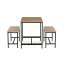 Jídelní set s 2 lavicemi, 110x60x75cm, mdf, dub, AUT-G1175 OAK