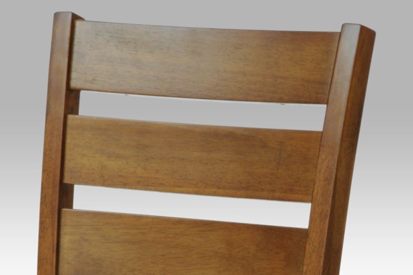 jídelní židle, barva ořech, potah krémový - Dekor: Dub