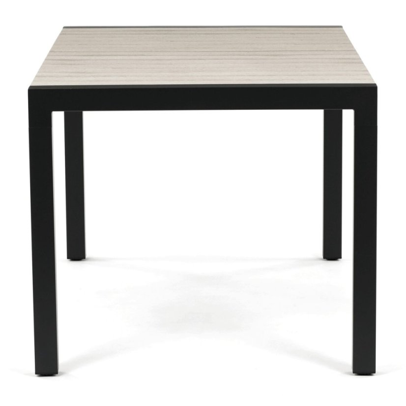 Zahradní stůl 160x90cm, hliník, polywood, černá, AZT-S1514 BK