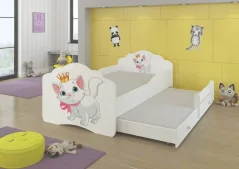Dvojitá postel s matracemi CASIMO II CAT 160x80 bílá (88 x 63) cm