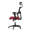 Kancelářská židle, houpací mechanismus, červená síťovina, KA-B1025 BOR
