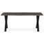 Jídelní stůl 180x90cm, mdf, šedý dub, HT-F4318 GREY - Barva: hnědá#eup349685euv3