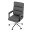 Kancelářské křeslo, houpací mechanismus, šedá ekokůže, KA-D8104 GREY