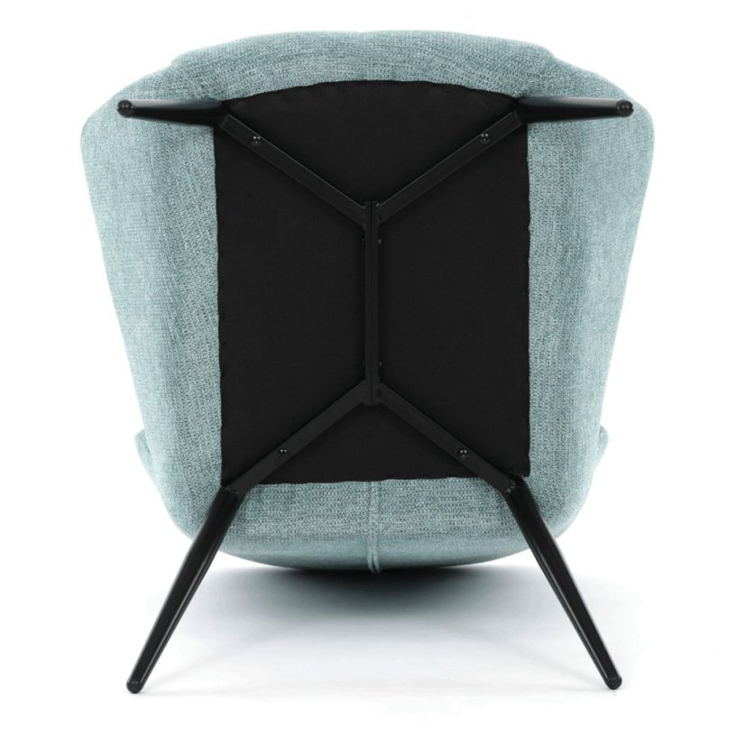 Křeslo ušák, modrá, látka, AK-H9206 BLUE2