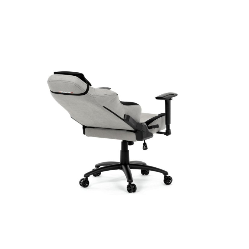 Herní křeslo, houpací mechanismus, stříbrná látka, KA-F12 SIL2