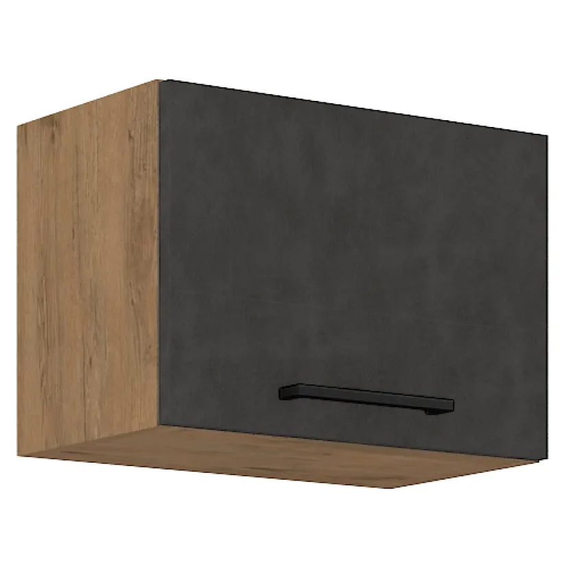 Horní skříňka VEGA 50 GU-36 1F, dub lancelot / šedá matná (50 x 36) cm