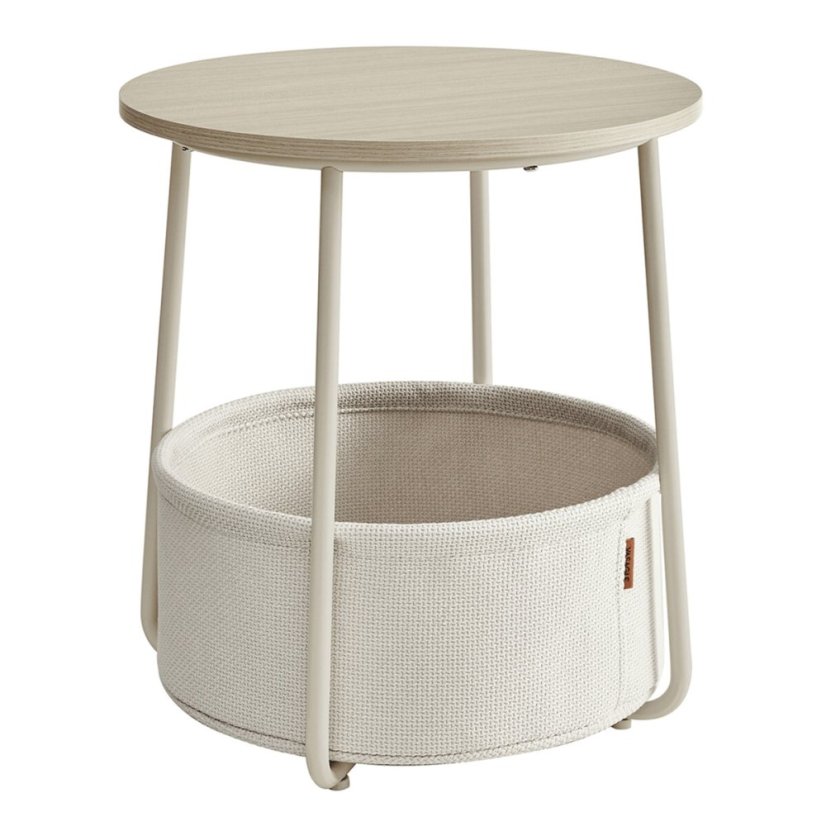 Odkládací stolek 45x45x50cm, mdf, kašmír, AKF-E1023 CRM