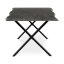 Jídelní stůl 210x100cm, mdf, šedý dub, HT-F4321 GREY - Barva: hnědá#eup349686euv2