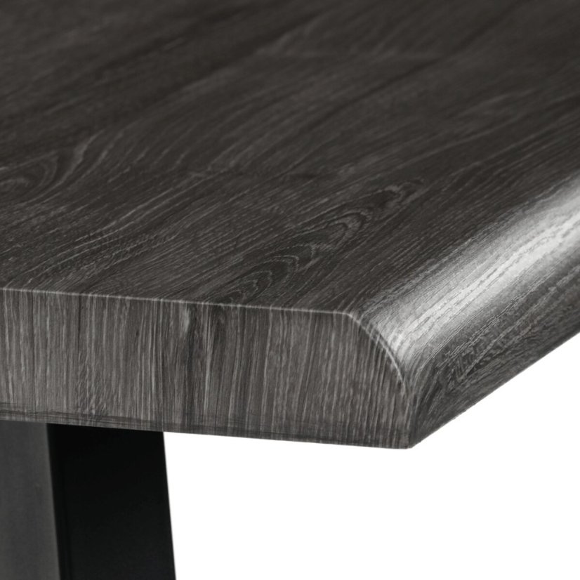 Jídelní stůl 140x80cm, mdf, šedý dub, HT-F4514 GREY - Barva (vyberte): hnědá#eup349729euv2