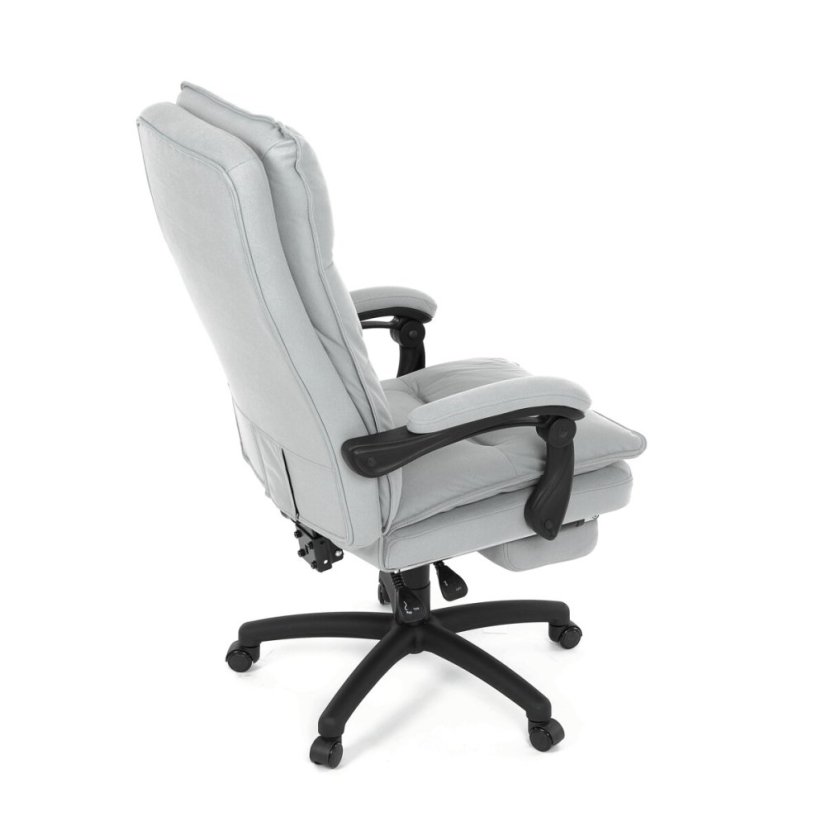 Kancelářské křeslo, synchronní mechanismus, stříbrná látka, KA-Y350 SIL