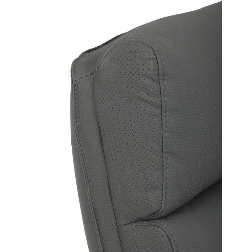 Kancelářské křeslo, houpací mechanismus, šedá ekokůže, KA-D8104 GREY