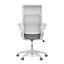 Kancelářská židle, houpací mechanismus, šedá síťovina, KA-A182 GREY