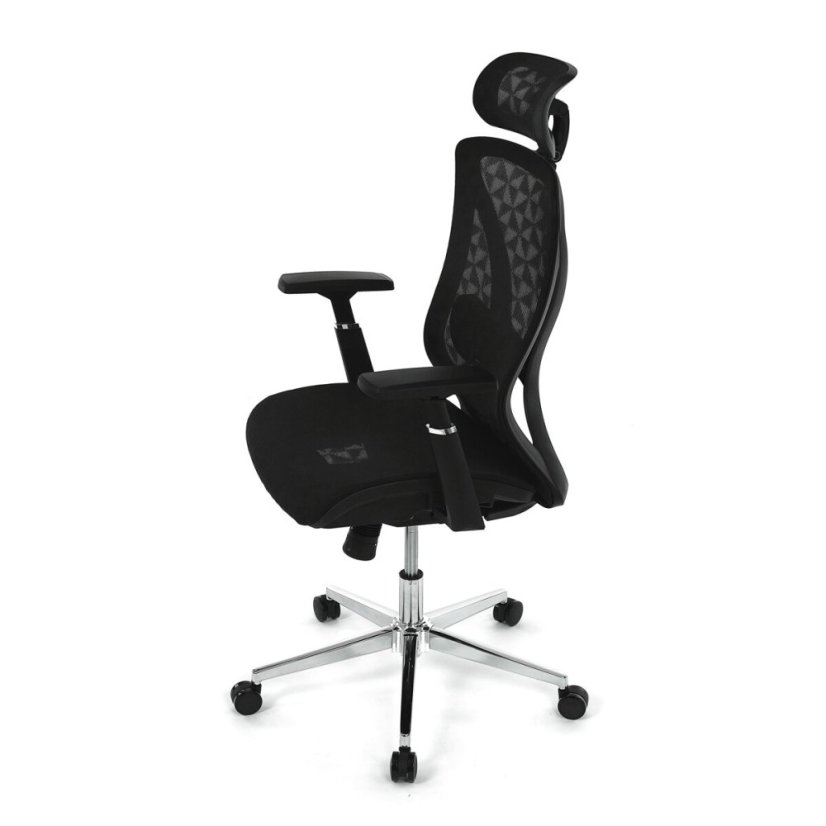 Kancelářská židle, synchronní mechanismus, černá síťovina, KA-S258 BK