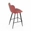Barová židle, červená, látka, AUB-1068 RED2