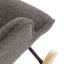 Houpací křeslo, šedá, látka, AK-373 GREY2