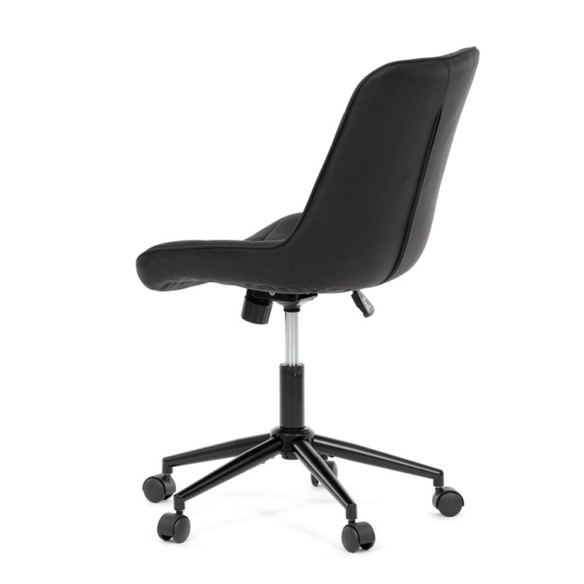 Pracovní židle, výškově nastavitelná, černá látka, KA-V3120 BK3