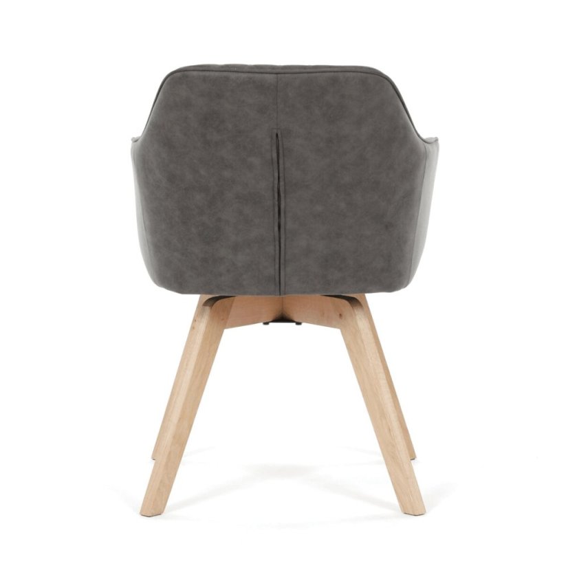 Jídelní židle, černá, látka vintage, DCH-435 BK3