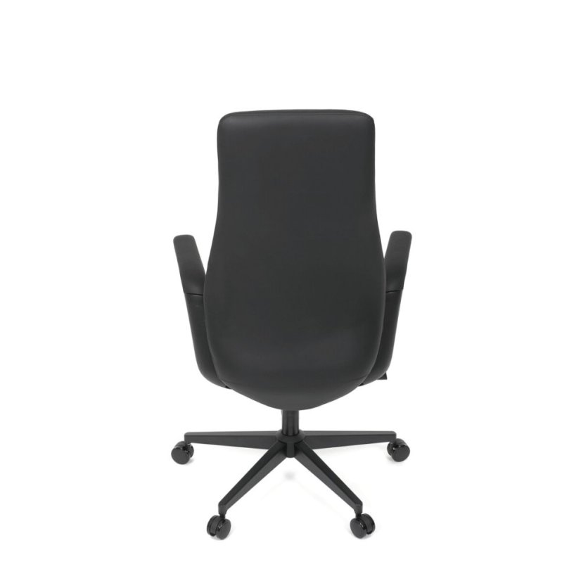 Kancelářské křeslo, synchronní mechanismus, černá ekokůže, KA-T8325 BK