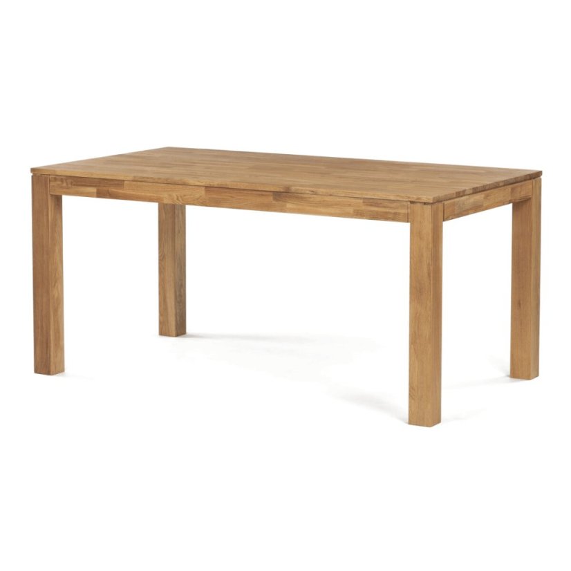 Jídelní stůl 160x90x75, masiv dub bílý, povrchová úprava olejem, nohy 8x8 cm