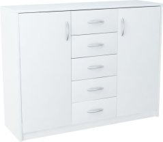 Komoda JULIUS K12D5S bílá*